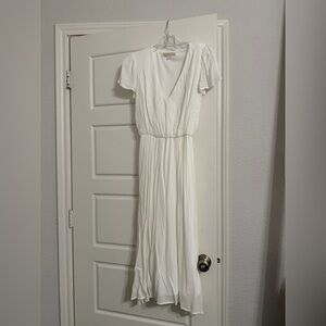 Wayf White Midi Dress